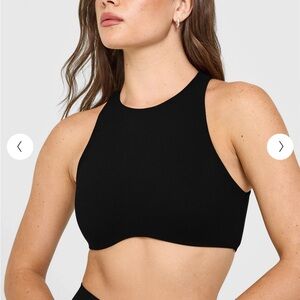 Oner Active Black High-Neck Sports Bra